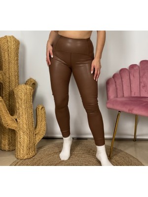 Leggins polipiel marrón