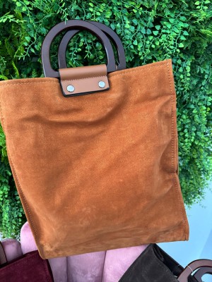 Bolso asa madera