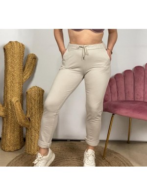 Pantalón deporte beige