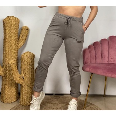 Pantalón deportivo taupe