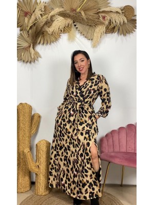 Vestido animal print