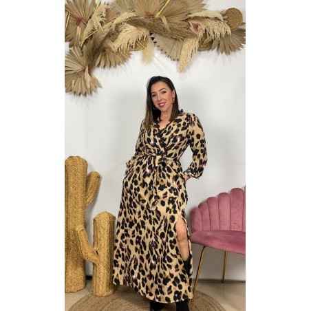 Vestido animal print