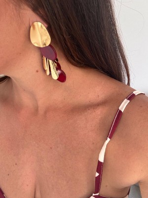 Pendientes hojas