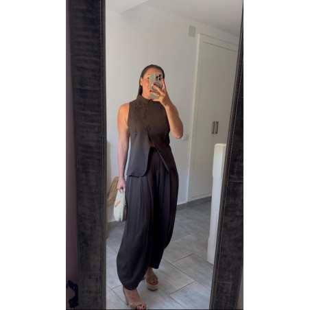 Conjunto Zara marrón chocolate