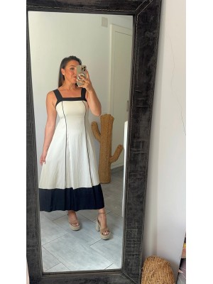 Vestido bicolor