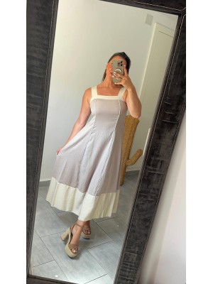 Vestido bicolor