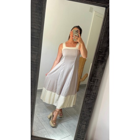Vestido bicolor